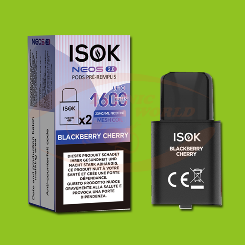 ISOK Neos 2.0 refill. Blackber. Cherry 2X2ml 20mg/ml