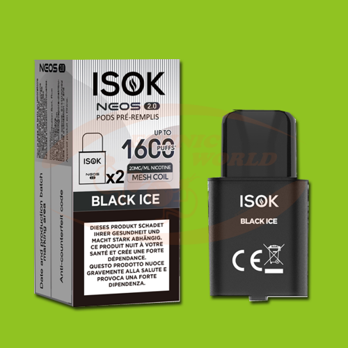ISOK Neos 2.0 recharge Black Ice 2X2ml 20mg/ml