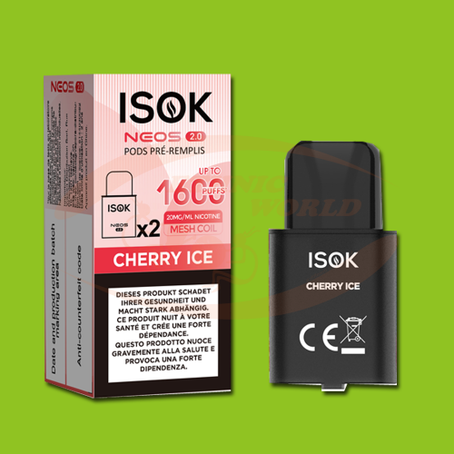 ISOK Neos 2.0 recharge Cherry Ice 2X2ml 20mg/ml