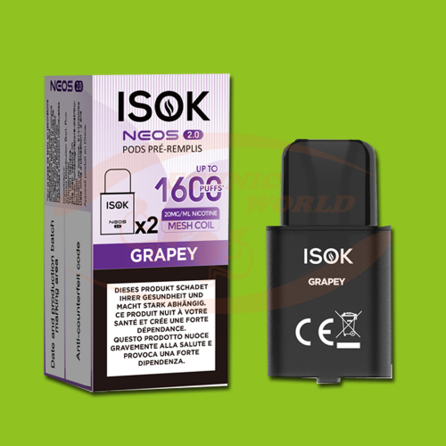 ISOK Neos 2.0 recharge Grapey 2X2ml 20mg/ml