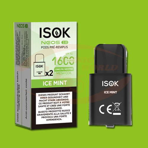 ISOK Neos 2.0 refill Ice Mint 2X2ml 20mg/ml
