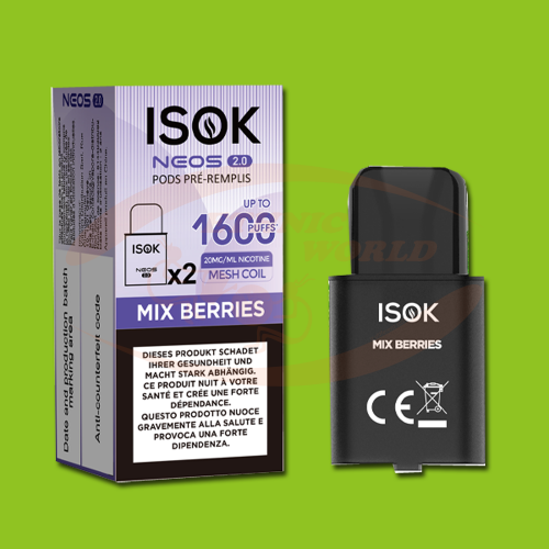 ISOK Neos 2.0 recharge Mix Berries 2X2ml 20mg/ml
