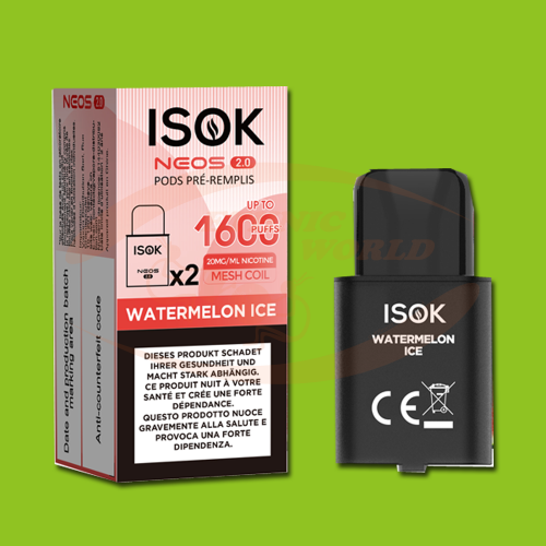 ISOK Neos 2.0 recharge Water. Ice 2X2ml 20mg/ml