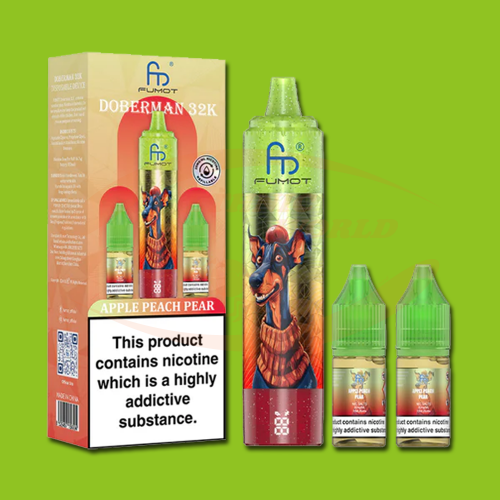 FUMOT Doberman 32K 20 mg Pomme Pêche Poire