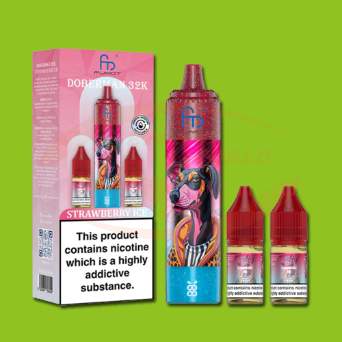 FUMOT Doberman 32K 20 mg Strawberry Ice