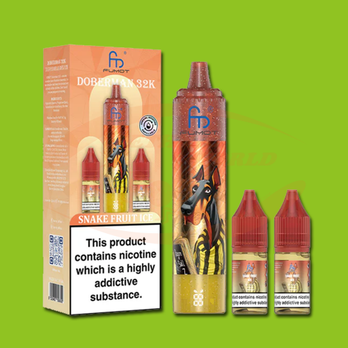 FUMOT Doberman 32K 20 mg Iced Snake Fruit