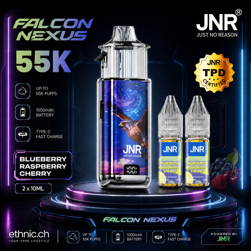 JNR KIT 55K 20 mg Blueberry Raspberry Cherry