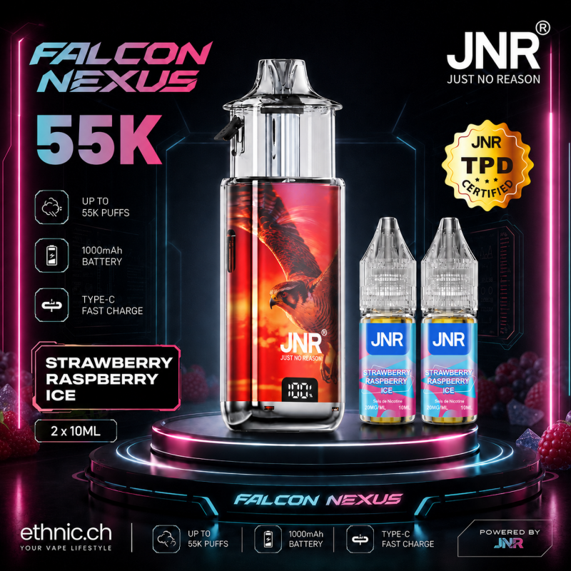 JNR KIT 55K 20 mg Straw. Raspberry Ice