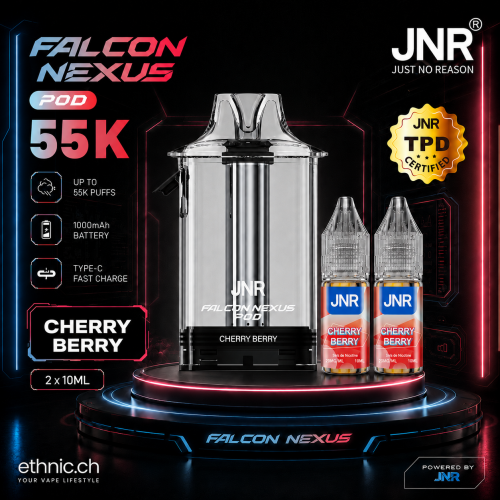 JNR POD 55K 20 mg Cherry Berry