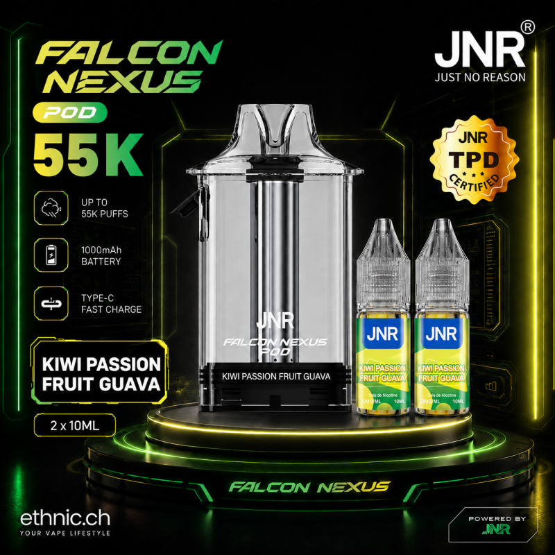 JNR POD 55K 20 mg Kiwi Passion Fruit Guava