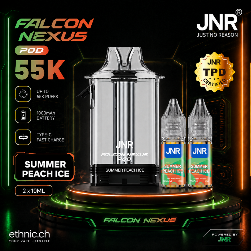 JNR POD 55K 20 mg Summer Peach Ice
