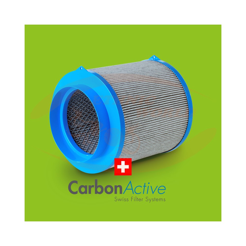 CarbonActive Granulate Filter 300m³ 125mm Flansch Aktivkohlefilter AKF Grow 