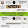 Medusa Filters 6mm ORGANIC ( 50 pc)
