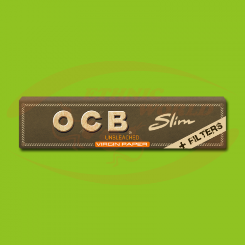 OCB Virgin Slim +Filter (Brown, Long, Filter)