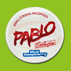 PABLO Snus Exclu.12g Blue Rasp. 50mg/g
