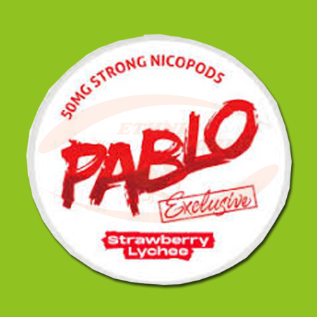 PABLO Snus Exclu.12g Straw. Lychee 50mg/g