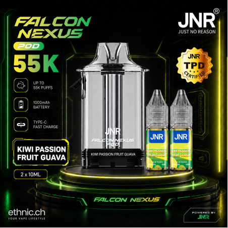 JNR POD 55K 20 mg Kiwi Passion Fruit Guava