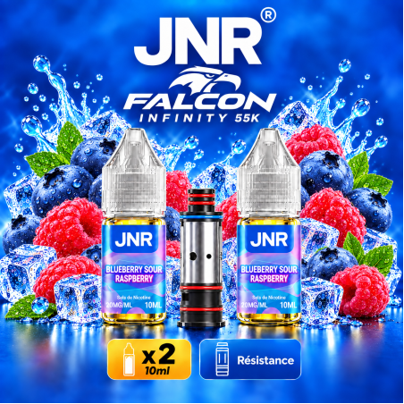 JNR POD Infinity 55K 20 mg Blueberry Sour Rasp.