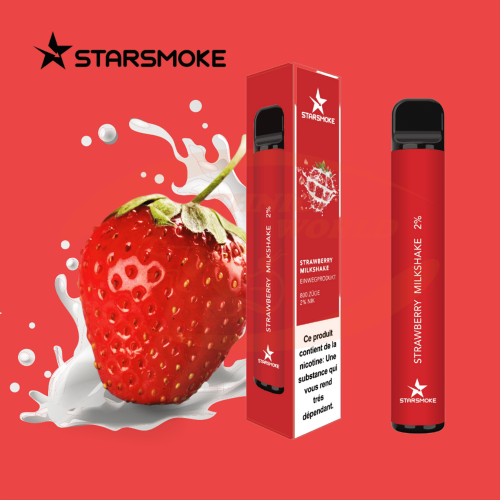 Disposable e-cig 20 mg Strawberry Milkshake (800)