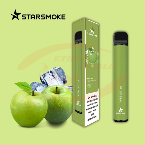 Disposable e-cig 20 mg Apple Ice (800)