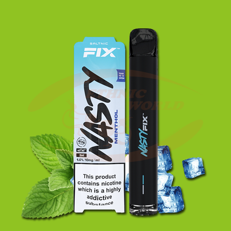 Disposable ecig 20 mg Nasty Menthol Ethnic World