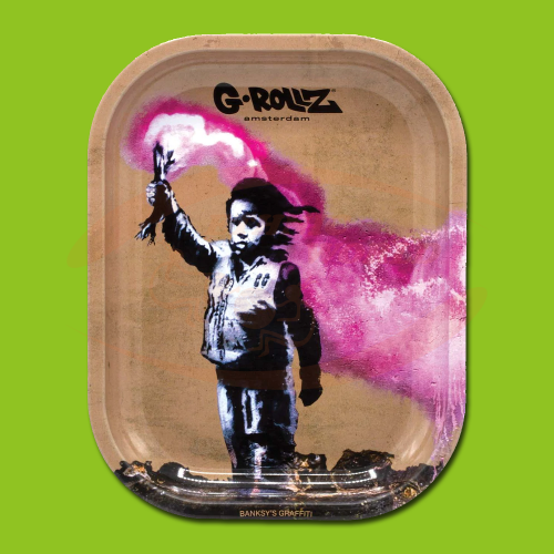 G-Rollz Banksy Venice Torch Boy Tray 14x18cm