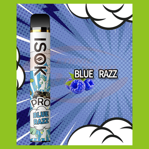 Disposable e-cig 20 mg ISOK Blue Razz (2000)