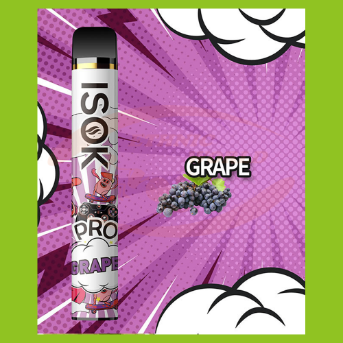 Disposable e-cig 20 mg ISOK Grape (2000)