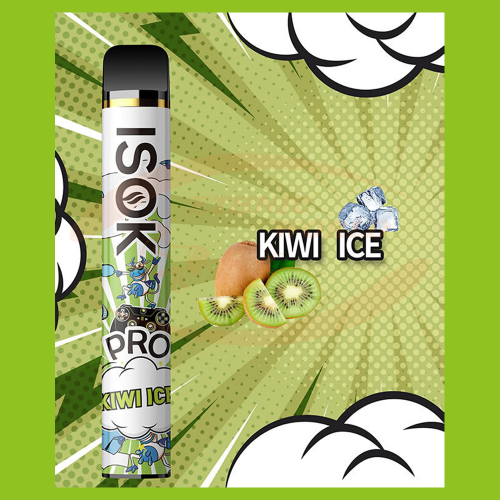 Disposable e-cig 20 mg ISOK Kiwi Ice (2000)
