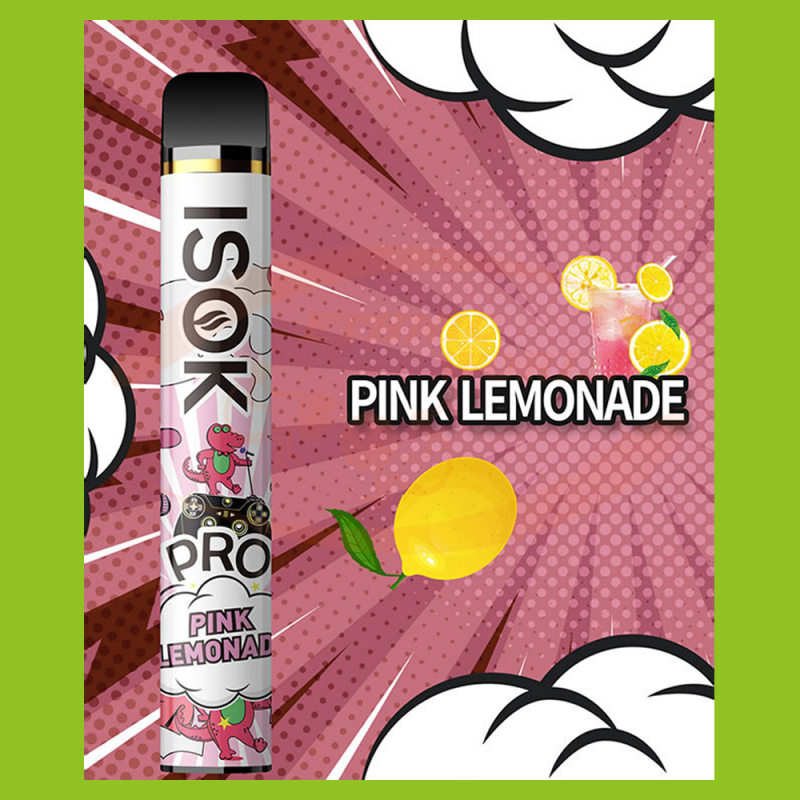 Disposable e-cig 20 mg ISOK Pink Lemonade (2000)