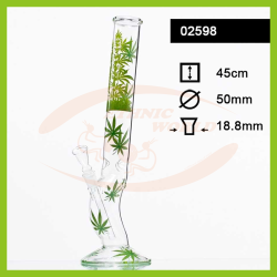 Glass Bong Leaf Jhari (02598)