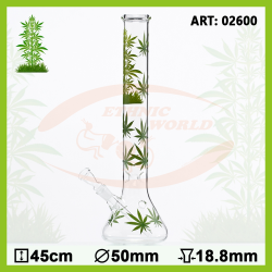 Glas Bong Leaf Jhari Beaker (02600)