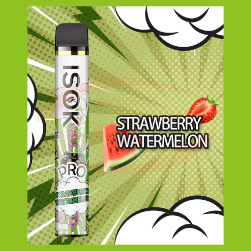 E-cig Jetable 20 mg ISOK Strawberry Watermelon (2000)