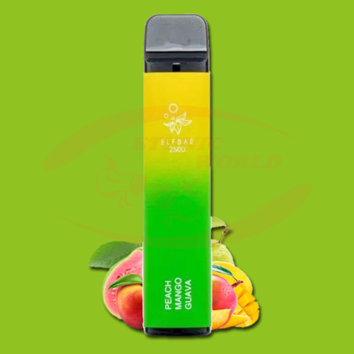 Einweg e-cig 20 mg ELF Bar Peach Mango Guava (2500)