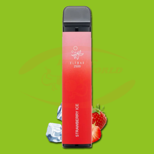 E-cig Jetable 20 mg ELF Bar Strawberry Ice (2500)