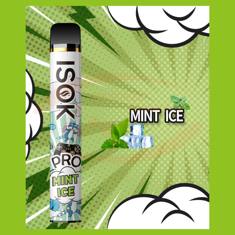 Disposable e-cig 20 mg ISOK Mint Ice (2000)