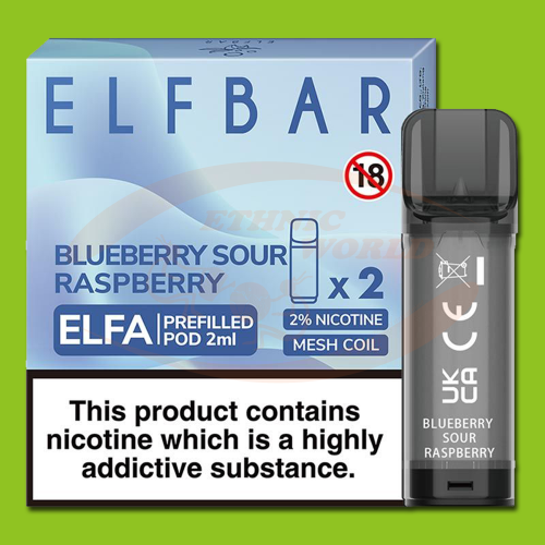 ELFA 2x2 ml 20 mg Blueberry Sour Raspberry (Pod)