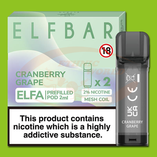 ELFA 2x2 ml 20 mg Cranberry Grape (Pod)