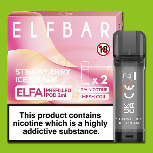 ELFA 2x2 ml 20 mg Strawberry Ice Cream (Pod)