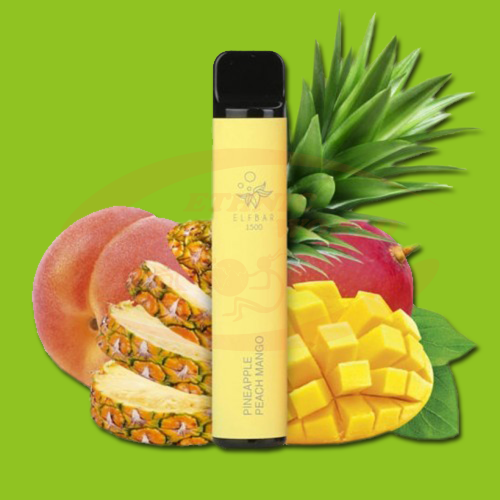 E-cig Jetable 20 mg ELF Bar Pineapple Peach Mango (1500)