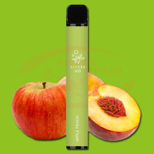 Disposable e-cig 0 mg ELF Bar Apple Peach (600)