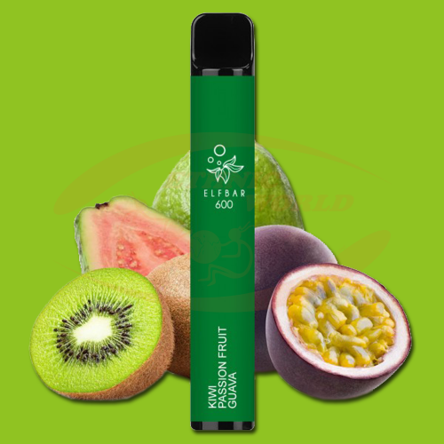 Disposable e-cig 0 mg ELF Bar Kiwi Passion Fruit Guava (600)