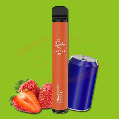 Disposable e-cig 0 mg ELF Bar Strawberry Elfbull (600)