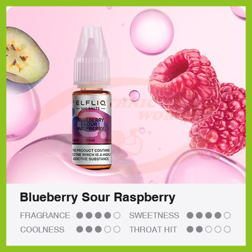 Elf Bar ELFLIQ 10 ml - 20 mg Blueberry Sour Raspberry