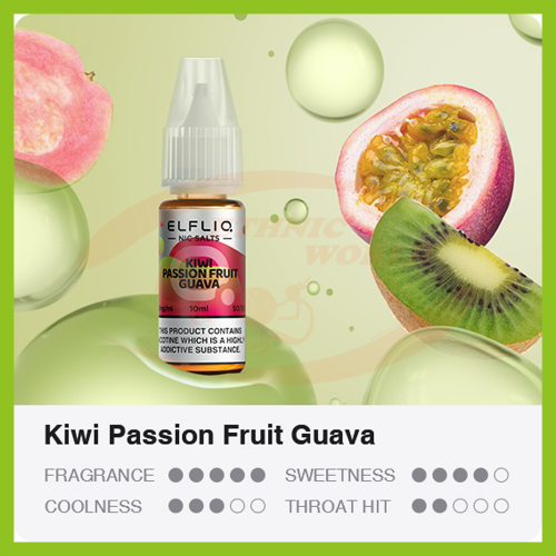 Elf Bar ELFLIQ 10 ml - 20 mg Kiwi Passion Fruit Guava