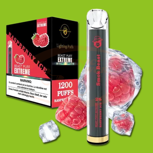 BEAST Puff 20 mg Raspberry Ice LED (1200)