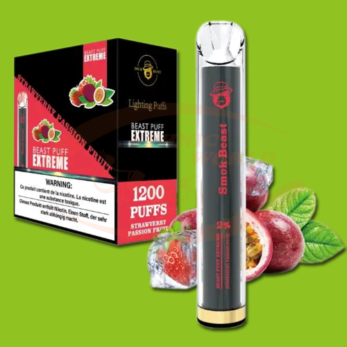 BEAST Puff 20 mg Strawberry Passion Fruit LED (1200)