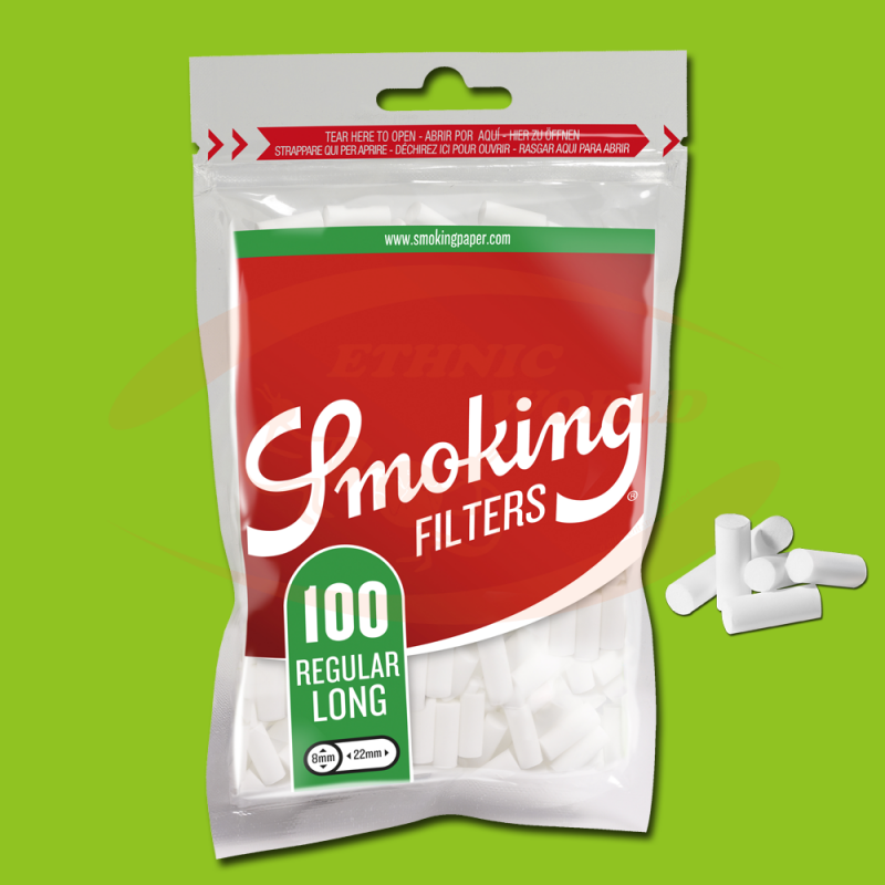 Smoking Filters Regular Long (100) - Ethnic World