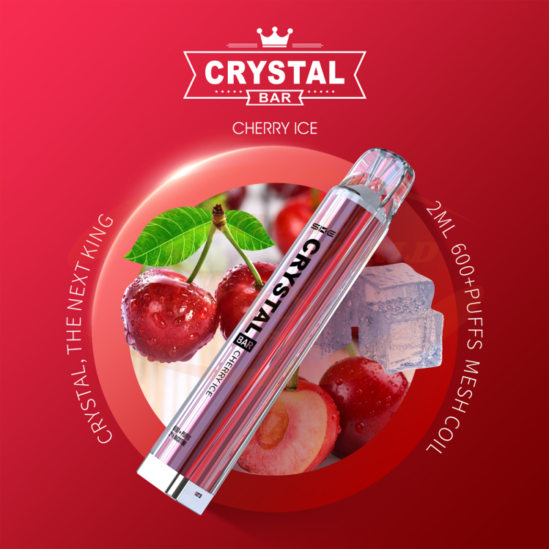 Crystal Bar 600 puffs 20 mg Cherry Ice - Ethnic World