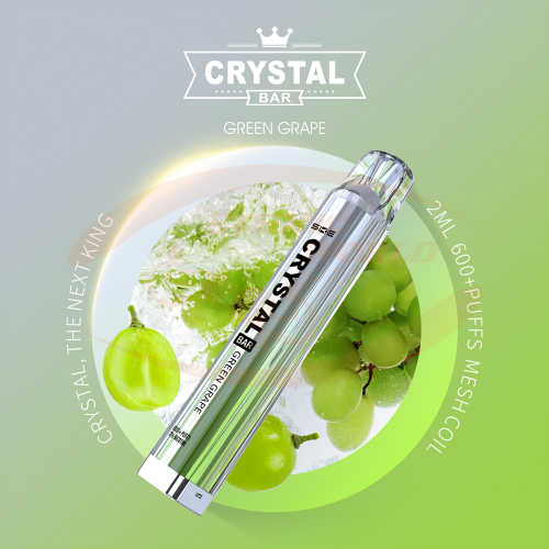 Crystal Bar 600 puffs 20 mg Green Grape